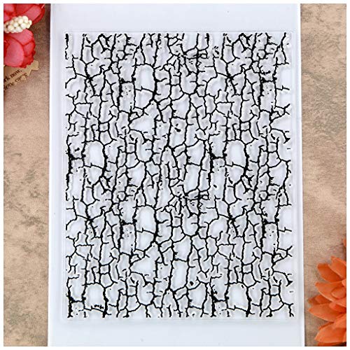 KWELLAM Crack Background Clear Stamps for Card Making Decoration and DIY Scrapbooking von KWELLAM