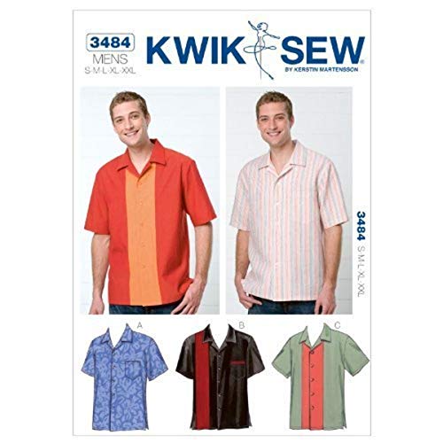 KWIK SEW Schnittmuster 3484 Hemd S-M-L-XL-XXL von KWIK-SEW PATTERNS