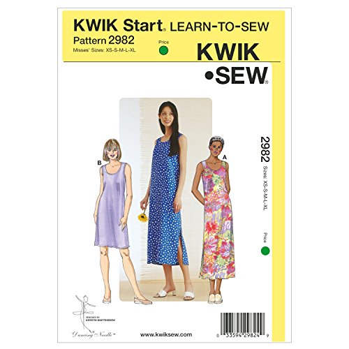 Kwik Sew K2982 Schnittmuster für Kleider, Größe XS-S-M-L-XL von KWIK-SEW PATTERNS