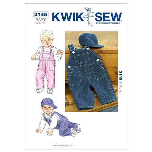 Kwik Sew Mustern k3145 Größe Klein – Mittel – Groß – Extra große Overalls und hat, weiß, 1 Stück von KWIK-SEW PATTERNS