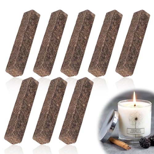 KWJEIULSOQ 8Stück Kerzenfresser Dauerdocht für Wachsfresser Docht für Öllampen Dauerdocht Geruchlos Kerzenfresser Kerzendochte für Kerzen Wachsfresser für DIY Candle Öllampen für Weihnachten zu Hause von KWJEIULSOQ