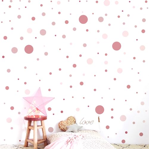 Wandsticker Kinderzimmer Punkte Dots Wandaufkleber, Bunt Wanddeko DIY Selbstklebend Kreise Pastell Stickers Babyzimmer Wandaufkleber Deko Wandsticker Kinderzimmer Kreise Bunt für Mädchen Junge von KWJEIULSOQ