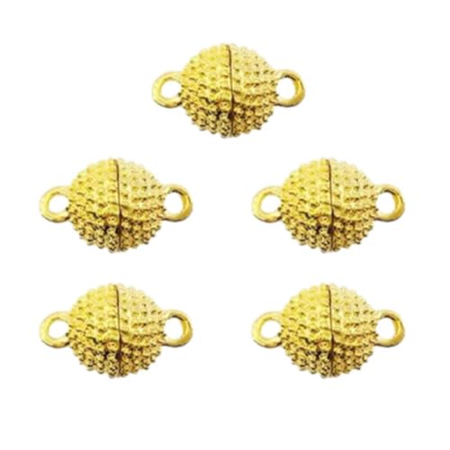 5 Stück Schmuck-Magnetverschlüsse, 10 mm magnetische Halskettenverschlüsse und Verschlüsse, Magnetlegierung, Halskettenverschlüsse für Armband, Charm DI von KWJNH