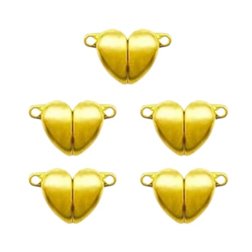 5 x Schmuck-Magnetverschlüsse, 10 mm magnetische Halskettenverschlüsse und Verschlüsse, Magnet-DI-Verschlüsse, Halskette, Charm-Legierung für Armband von KWJNH