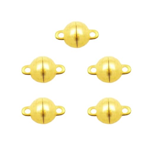 5 x Schmuck-Magnetverschlüsse, 6 mm magnetische Halskettenverschlüsse und Verschlüsse, Magnet-Halskettenanhänger aus Legierung für Armbandverschlüsse von KWJNH