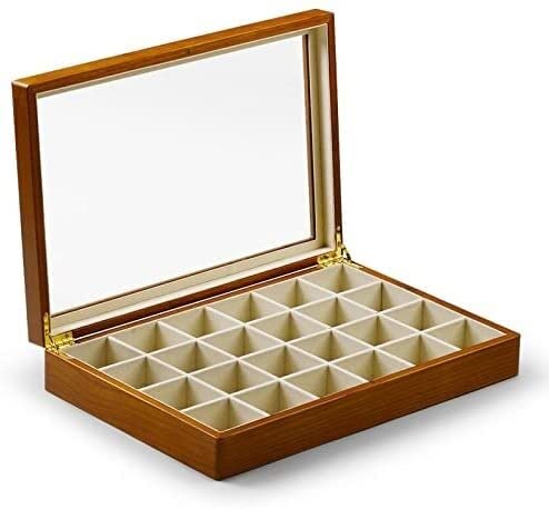 KWMAEEUID Schmuckschatulle Schmuckschatulle Massivholz Multifunktionale Schmuckaufbewahrungsbox Schmuck Halskette Anhänger Ring Aufbewahrung Display Box Schmucketui Schmuck HOL von KWMAEEUID