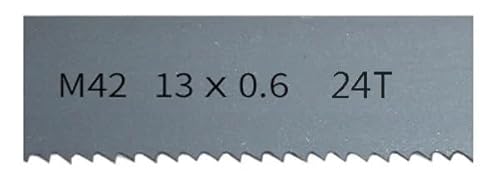 KXAOXGRC Bandsägeblatt, M42 Bimetall 1/2 Zoll. 1425 1570 1790 2240 x 13 mm mit 6, 14 Tpi Bandsägeblatt for Schneiden von Hartholz und Metall(Length 1400mm 24tpi) von KXAOXGRC