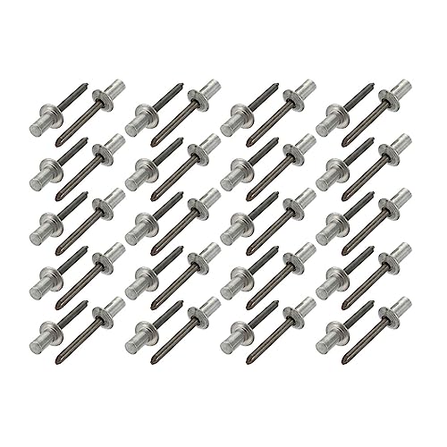 KXAOXGRC Blindnieten 40 stücke 6,4 x10mm/6,4 x13mm Nieten Aluminium Runde Dome(10mm) von KXAOXGRC