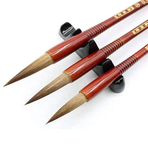 KXAOXGRC Chinesischer Pinsel,Kalligraphie-Pinsel, Chinesischer Kalligraphiepinsel, chinesischer Kalligraphiepinsel, Redwood Pole Wolf-Pinsel, Kalligraphie-Übungsstift-Set, Pinsel, Tintenpinsel von KXAOXGRC