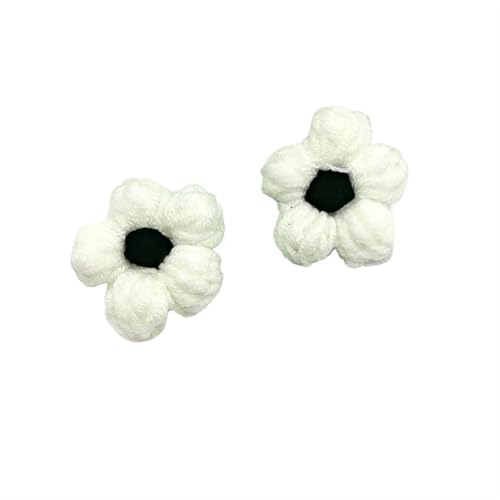 KXAOXGRC Gestrickte Simulation Blume, 10 Stücke Hand Stricken Blume Kopf Blütenblätter DIY Haar Clip Schmuck Zubehör Garn Häkeln Gewebte Künstliche Blumen Wohnkultur(P) von KXAOXGRC