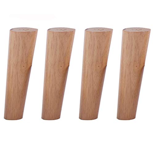 KXAOXGRC Möbelfüße aus Holz, Möbelbeine 4X, Ersatzstützbeine, 150 mm konisch, praktisch, geeignet for Sofas, Tische, Fernseher, schräger Kegel(Oblique Cone,200Mm) von KXAOXGRC