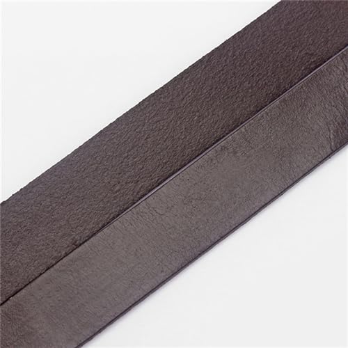 KXAOXGRC Synthetische Lederstreifen, 1 Meter, 20 mm, Lederband in Schwarz und Hellbraun, flaches Lederband zur Herstellung von Armbändern und Halsketten und Schmuckzubehör.(Brown) von KXAOXGRC