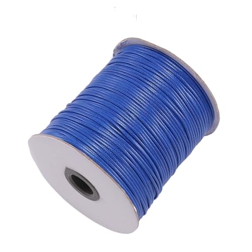 KXAOXGRC Synthetische Lederstreifen, 10 Meter/Los 0,5–2,5 mm Lederband, rund, Wachsseil, Schnur for die Herstellung von DIY-Halsketten und Armbändern, Schmuckzubehör(Blue,0.8mm) von KXAOXGRC