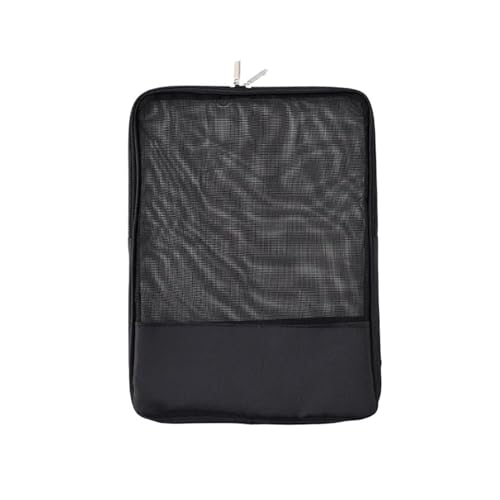 Netzkettenpaket. Große Größe Tasche Ordner Transluzenten Buch Lagerung Dokument Box Datei Mesh Dokument Tasche(Black) von KXAOXGRC