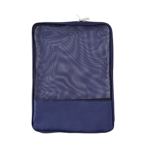 Netzkettenpaket. Große Größe Tasche Ordner Transluzenten Buch Lagerung Dokument Box Datei Mesh Dokument Tasche(Blue) von KXAOXGRC