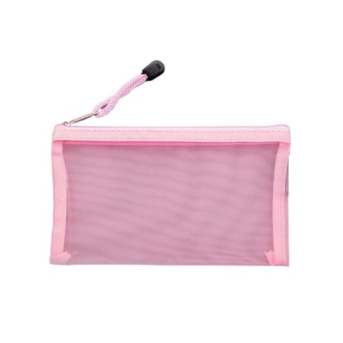 Netzkettenpaket. Lässige Reise-Kosmetiktasche, einfache Reißverschlusstasche, große Kapazität, Schreibwarentasche, tragbare Make-up-Transparenttasche, Organizer, Kulturbeutel, Mesh-Dokumententasche(Pi von KXAOXGRC