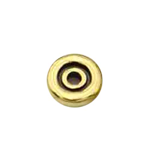 120–180 Stück, 8 mm, runde Abstandshalter-Perlen für Armband, Halskette, Schmuckherstellung, Basteln, DIY (Farbe: Antikgold, Größe: 120 Stück 8 mm) von KXQYIKYI