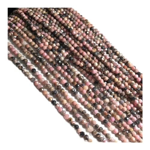 Heimdekorationsstein, Naturstein, facettierte, runde Achate, kleine Perlen, lose Abstandshalter, Perlen für Schmuckherstellung, DIY, Halskette, Armband, Zubehör, 2 x 3 mm, voller Textur (Farbe Heimdekorationsstein, Naturstein, facettierte, runde Achate, kleine Perlen, lose Abstandshalter, Perlen für Schmuckherstellung, DIY, Halskette, Armband, Zubehör, 2 x 3 mm, voller Textur (Farbe von KXQYIKYI