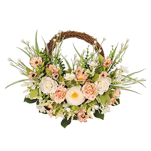 Rosenkranz für Haustür, Blumendekoration, Wanddekoration, hängende Ornament-Girlande für Garten, Party, Zuhause, Hochzeit, Innenbereich von KXQYIKYI