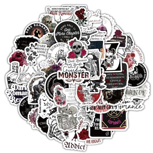 Kabwea 120 Stück Dark Romance Book Sticker,Bookish Sticker, Halloween, Book Sticker, Sticker Kindle, Halloween Sticker, Sticker Halloween, Sticker Bookish, Dark Romance von Kabwea