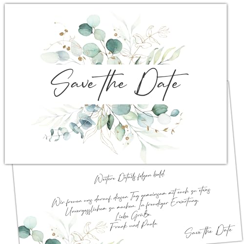 40 save the date Karten Hochzeit Wir heiraten Einladung Wedding Hochzeitsfeier Save the Date Postkarten Hochzeit Boho von Kackspecht