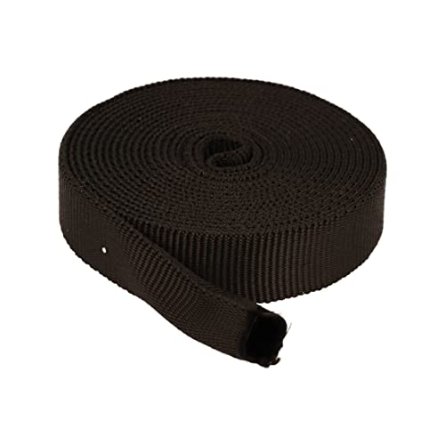 Kacperek - Gurtband Polypropylen - 50 Meter Länge - Stark für DIY Abschleppseile und Gepäckgurt - Gewebeband - Gurtbänder für Taschen, Rucksack Band, Gürtel - Breite 20mm - Schwarz von Kacperek