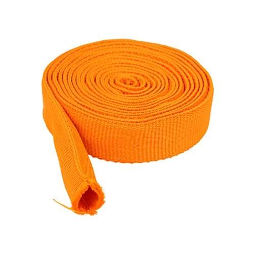 Kacperek - Gurtband Polypropylen - 50 Meter Länge - Stark für DIY Abschleppseile und Gepäckgurt - Gewebeband - Gurtbänder für Taschen, Rucksack Band, Gürtel - Breite 25mm - Orange von Kacperek