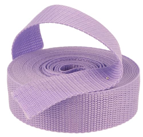 Kacperek - Gurtband Polypropylen - 50m Lang - Stark für DIY Abschleppseile und Gepäckgurt - Gewebeband - Gurtbänder für Taschen, Rucksack Band, Gürtel - Breite 20mm - Hellviolett von Kacperek