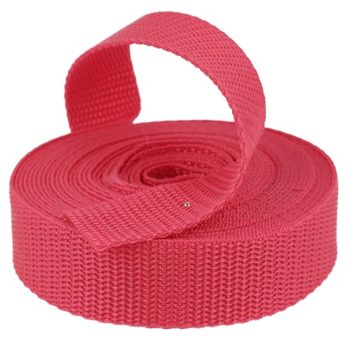 Kacperek - Gurtband Polypropylen - 50m Lang - Stark für DIY Abschleppseile und Gepäckgurt - Gewebeband - Gurtbänder für Taschen, Rucksack Band, Gürtel - Breite 20mm - Magenta von Kacperek