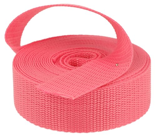 Kacperek - Gurtband Polypropylen - 50m Lang - Stark für DIY Abschleppseile und Gepäckgurt - Gewebeband - Gurtbänder für Taschen, Rucksack Band, Gürtel - Breite 40mm - Rosa von Kacperek