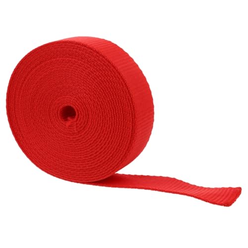 Kacperek - Gurtband Polypropylen - Glatt und 50m Lang - Stark für DIY Abschleppseile und Gepäckgurt - Gewebeband - Gurtbänder für Taschen, Rucksack Band, Gürtel - Breite 25 mm - Rot von Kacperek