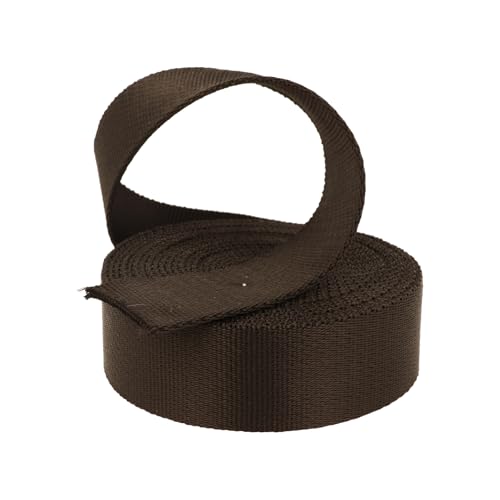 Kacperek - Gurtband Polypropylen - Glatt und 50m Lang - Stark für DIY Abschleppseile und Gepäckgurt - Gewebeband - Gurtbänder für Taschen, Rucksack Band, Gürtel - Breite 40mm - Schwarz von Kacperek