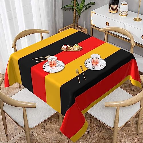 Waschbare Tischdecke mit Deutschland-Flagge, für Küche und Esszimmer, wasserabweisende Mikrofaser-Tischdecke von KadUe