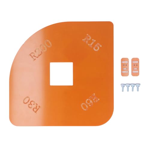 Radius Jig Router Schablone R15 R30 R60 R200 Abgerundete Ecken Locator Eckradius Anleitung Zum Schneiden von Schränken und Holzarbeiten von Kadimendium