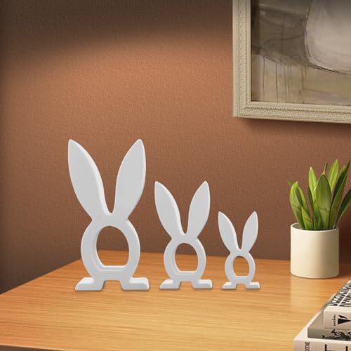 Osterhase Silikonformen Gießformen, 3D Hohle Kaninchen Silikonform, Silikon Osterhase Kerzenformen, Ostern Hase Giessformen Seifenform Backform für Ostern Deko Tortendeko (Set-B) von Kaezuy