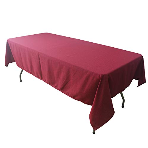 KaitatsuSen Rechteckige Tischdecke aus Polyester, rechteckig, 140 x 240 cm, Rot von KaitatsuSen