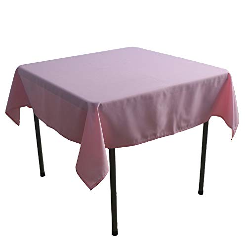 KaitatsuSen Quadratische Tischdecke aus Polyesterstoff, Rosa, 150x150cm von KaitatsuSen