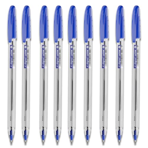 Kajal 50 Stück blauer Kugelschreiber-Set, ideale Schreibutensilien für Schule und Büro. Stifte mit Spitzengröße 1.0 mm für Studenten und Profis von Kajal