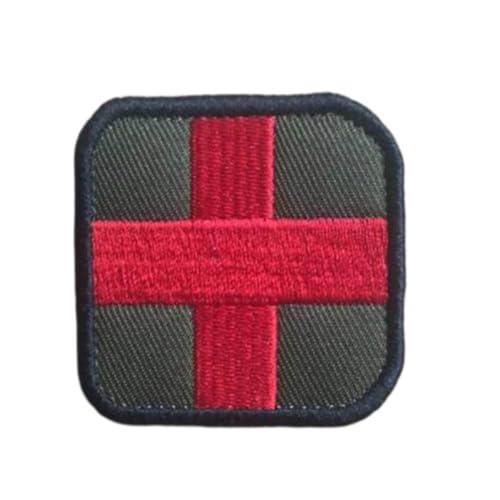 Erste -Hilfe -Patch 3D -Stoffaufkleber rotes Kreuz bestickt von Kalastussaari