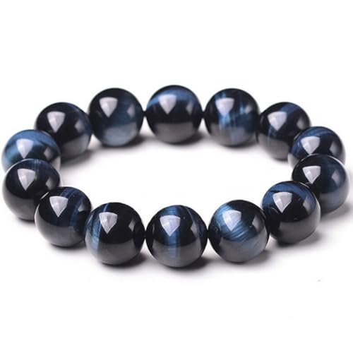 Kalastussaari 1pc Perlen Edelsteinarmbänder 8mm Naturstein Lava -Felsarmband Blue Tiger Augen Armband Boho Schmuck für Männer und Frauen von Kalastussaari