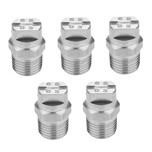 Kalastussaari 5 PCs 1/4 Hochdruckreiniger Sprühdüsendüsenspitze Edelstahldüse für Autowaschmaschinen Düsenspitze für Autowaschmaschinen von Kalastussaari