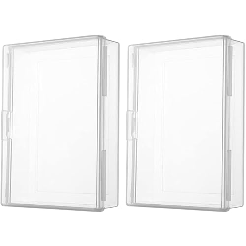 Kalastussaari Blankfall, 2PCS Clear Card Deck Box, Plastikspielspielkarten -Speicherboxhalter für Bankkarte, Visitenkarte/4x2x1 von Kalastussaari