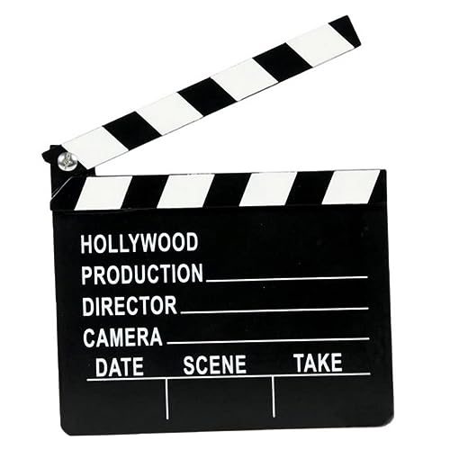 Kalastussaari Film Clapper Board Holz Film Klapboard Coating Board Slate Action Szene Klapper Board 7.8x7inch Film Klapper von Kalastussaari