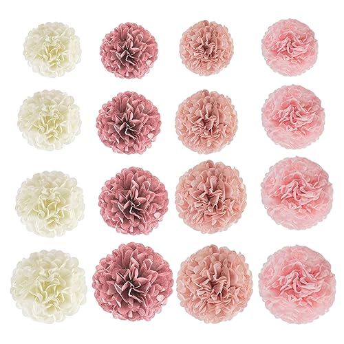 Kalastussaari Tissue Paper Pom Pom Poms Dekorative Hängepompons Dekorationen für Hochzeits Geburtstagsfeier Abschluss 16pcs Papier Pom Pom von Kalastussaari