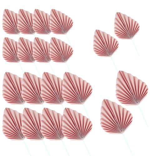 Papierpalmen -Lüfterkuchen -Top -Palmblatt Cupcake Toper Party Kuchendekoration für Geburtstag Babyparty Party Versorgung 20pcs l s, Palm Lüfter Kuchen Topper von Kalastussaari