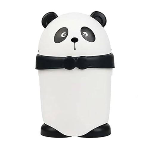 Süßer Mülldose, 7,6 l Plastikmüll dose, Cartoon Panda Schlafzimmer Mülleimer, Nicht -Slip -Badezimmer -Mülleimer mit Flip Deckel für Küche, Büroplastikmüll dose von Kalastussaari