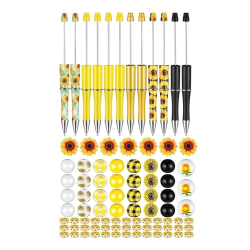 86-teiliges Perlen-Kugelschreiber-Set mit Bastelperlen, 3D-Blumenperlen, Strass-Perlen für Kinder, Erwachsene, Weihnachten von Kalttoy