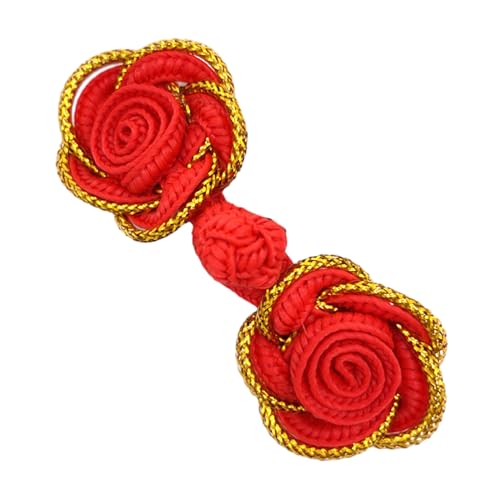 Chinesische Knoten, Rosen-Frosch-Knöpfe, zum Aufnähen, für traditionelle Cheongsam-Schals, Strickjacken, Pullover, Kostüme von Kalttoy