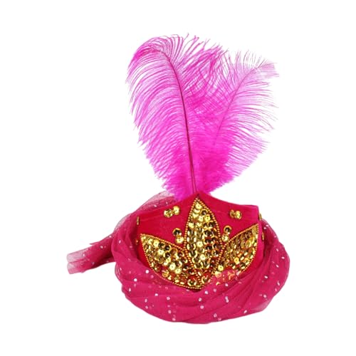 Kalttoy Fascinator mit Schmucksteinen, festlich, modern, Kopfschmuck für Aufführungen, kulturelle Anlässe, ausgefallener Fascinator, Blickfang von Kalttoy