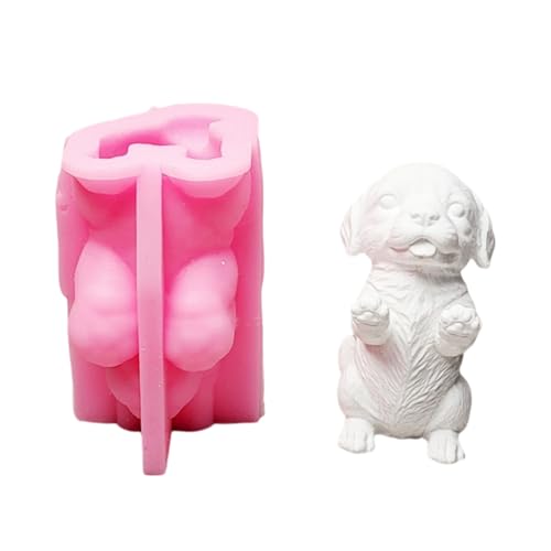 Niedliche Tierformen für kleine Hunde, Silikonformen, Seife, Gips, Ornamente, Epoxidharz-Formen von Kalttoy